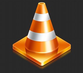 立体方锥路障psd素材